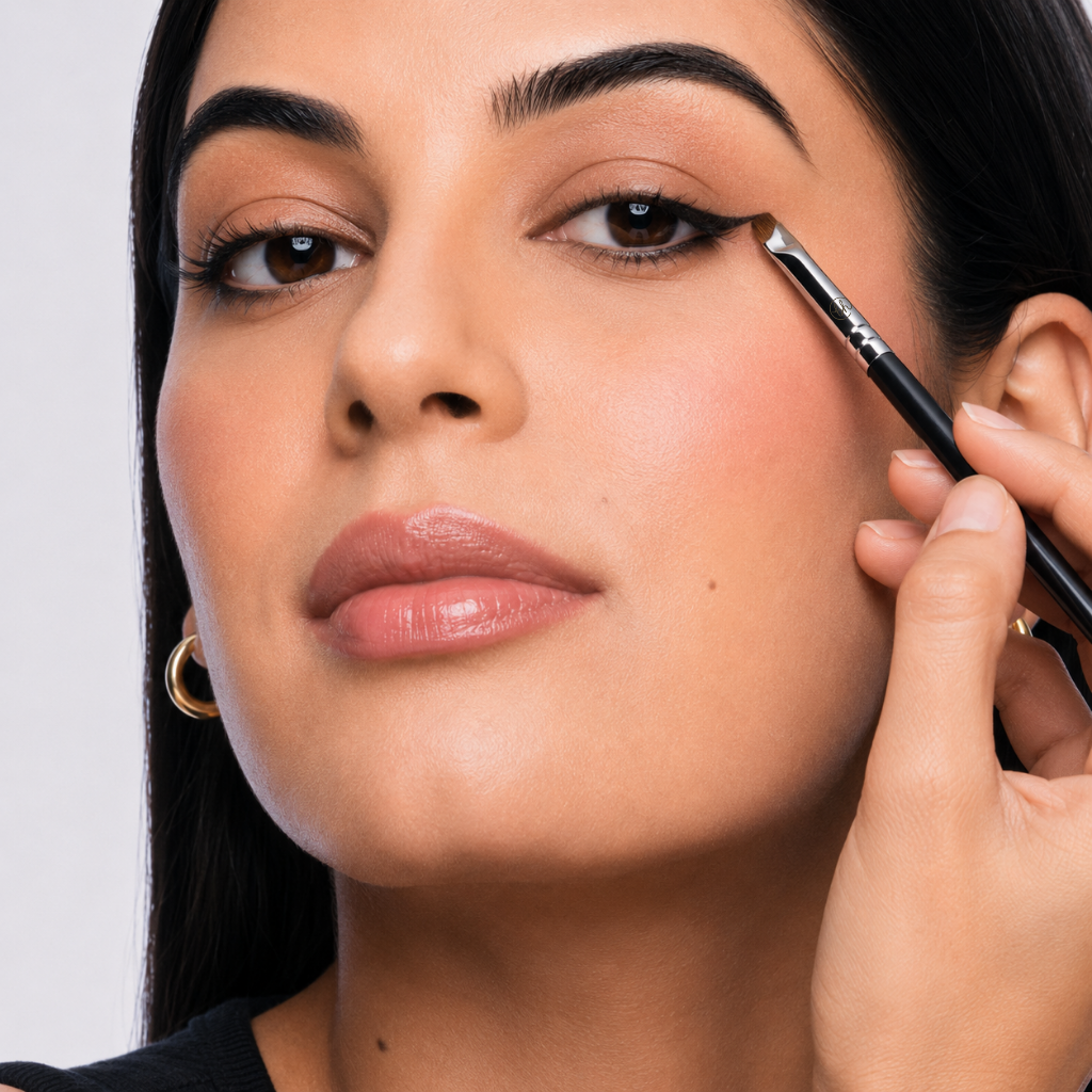 Cọ Kẻ Mắt Vẽ Bọng Mắt Tém Mày Đầu Vát Mảnh BH Cosmetics Eyeliner Brush BH341